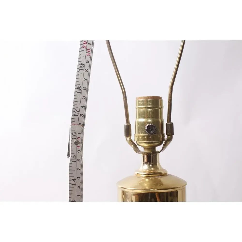 Vintage Brass Tea Canister Lamp Chinoiserie Gold-tone Asian style~260702-WH 1171